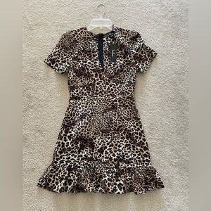 Lulus Leopard Print Mini Dress Size Small